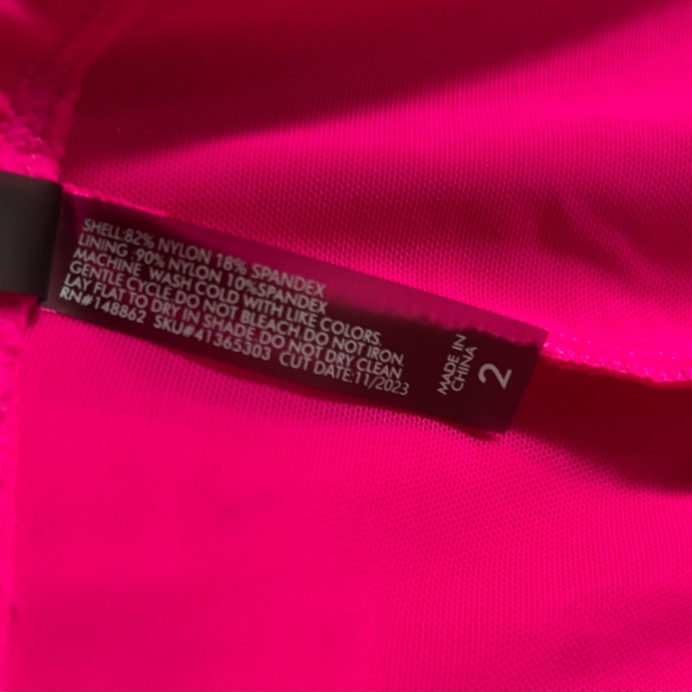 Torrid Pink Swim Shorts with Elastic Waistband - Picture 4 of 5